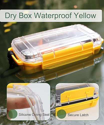 Miniatura 5 de Caja seca impermeable para kayak, barco, caja de almacenamiento impermeable, caja protectora hermética de 8.5 pulgadas de largo x 5 pulgadas de