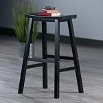 Winsome Bois 29-Inch Tabouret de bar à selle, noir