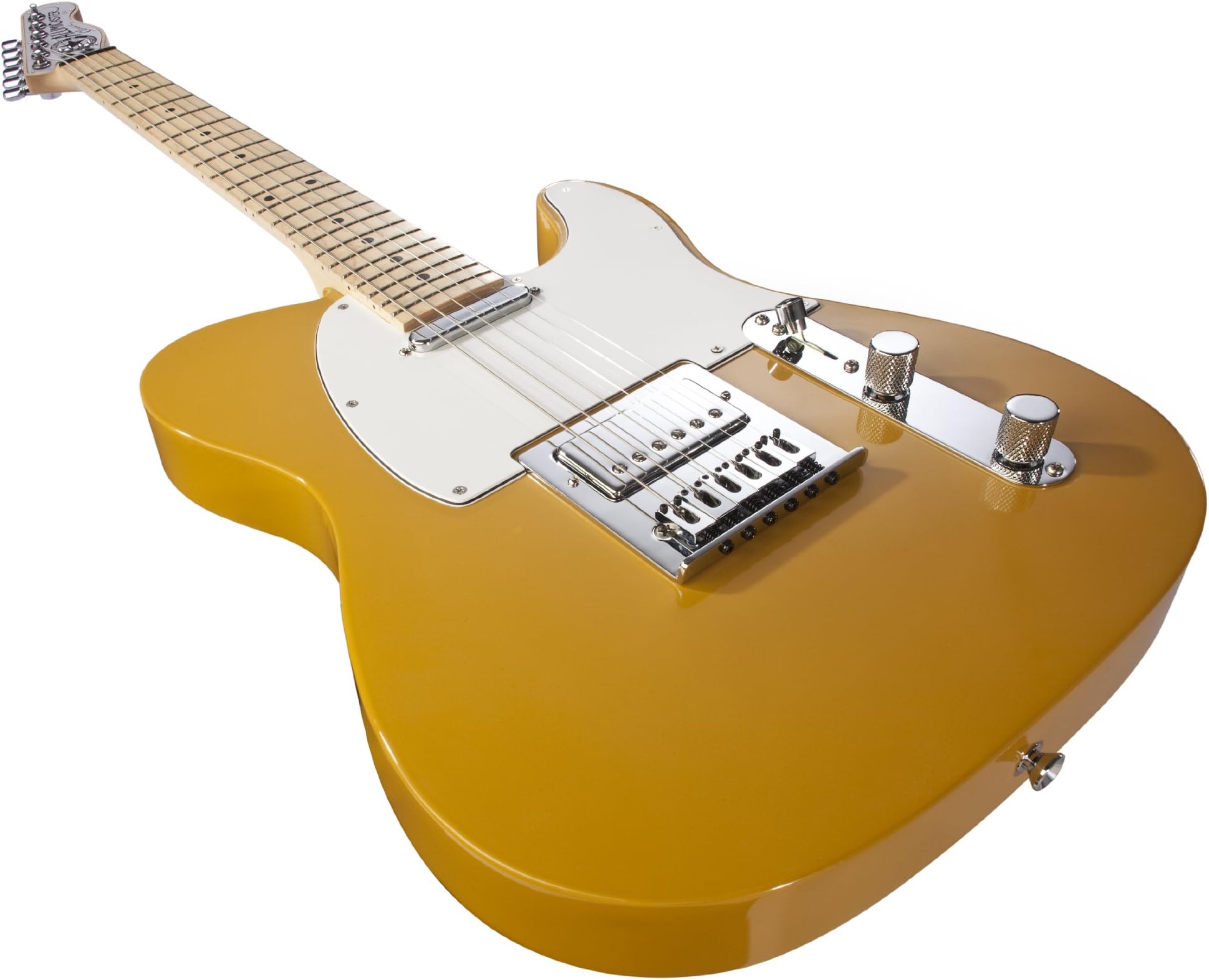 Normandy Alumicaster Electric Guitar, Powder Coated School Bus Yellow with Rosewood Fretboard