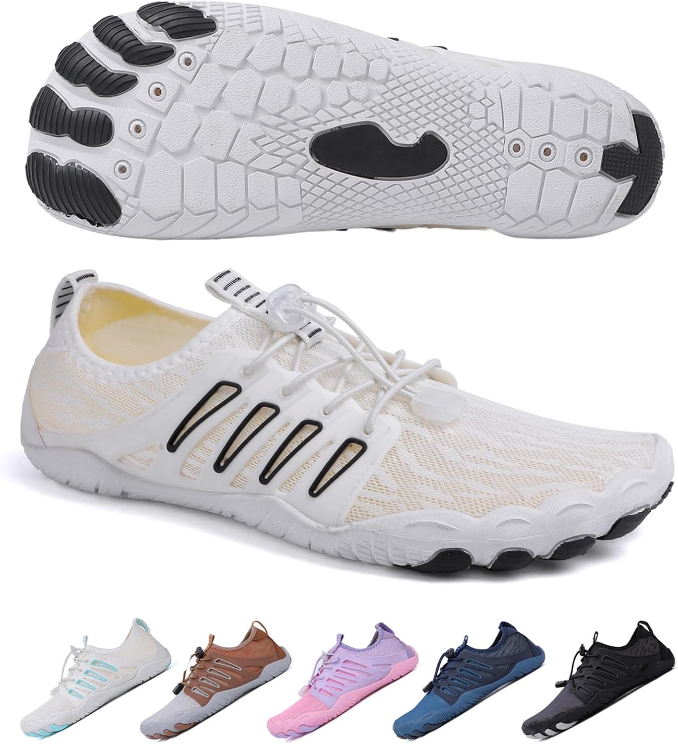 Hike Barefoot Shoes for Women Men, Breathable Non-Slip Athletic Footwear, Wide Toe Water Shoes for Hiking, Non-Slip Neuropathy Shoes for Women Men, Grounded Comfort wear
