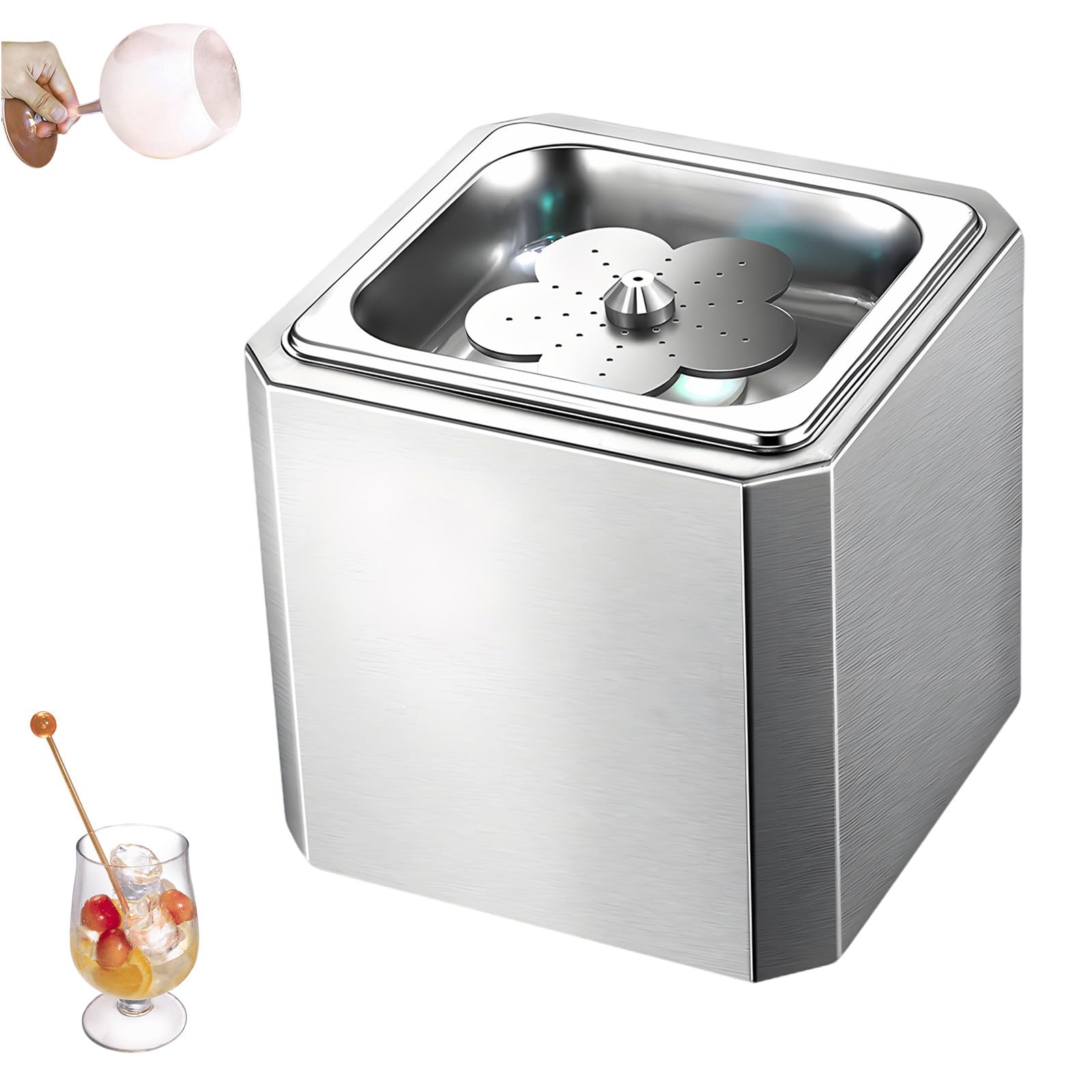Refrigeratore in vetro con luce LED per raffreddare rapidamente bevande in bar e cucine