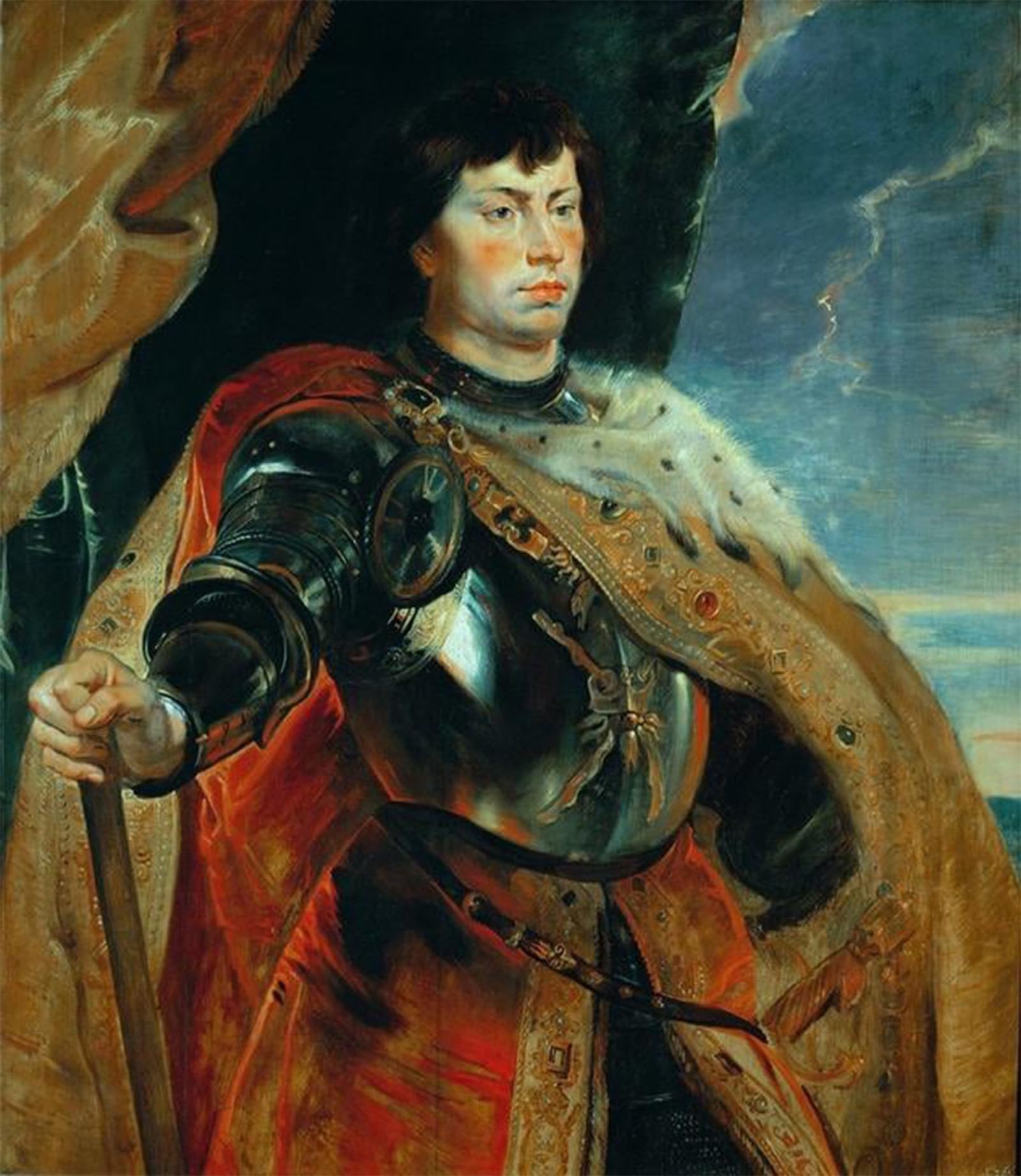 SERENDIPITP Vintage Picture Print on Canvas Wall Art Poster Charles the Bold by Peter Paul Rubens Artwork Print Poster for Wall Decor 60x90cm
