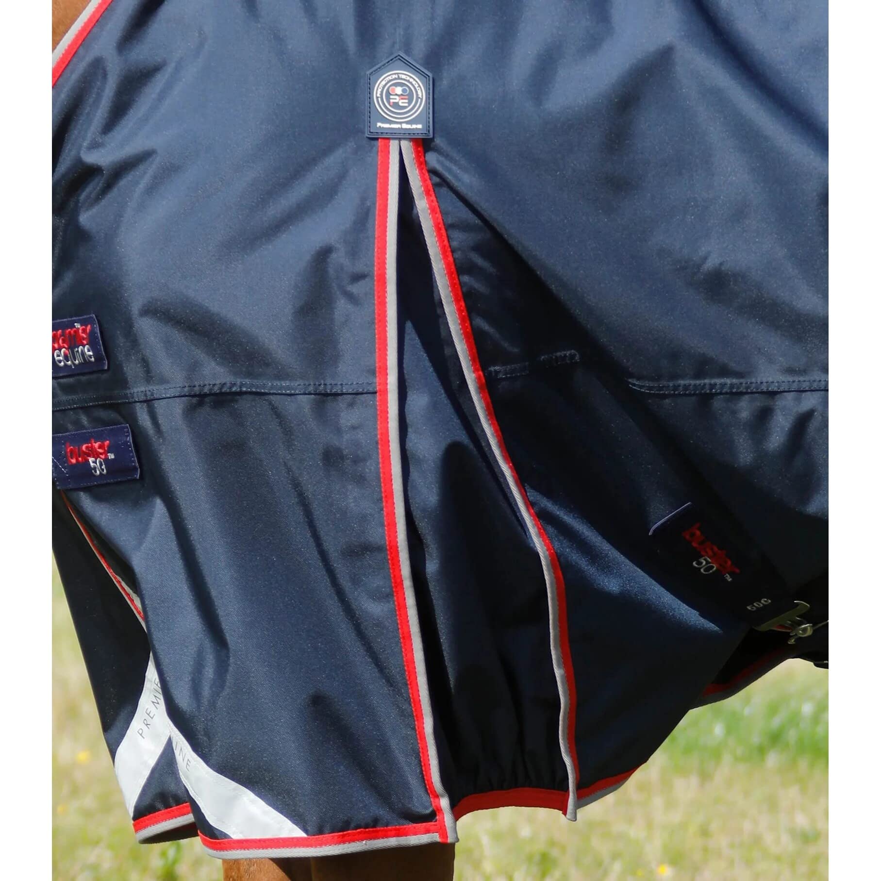 Coperta impermeabile per cavalli con copricollo Premier Equine Buster 50 g