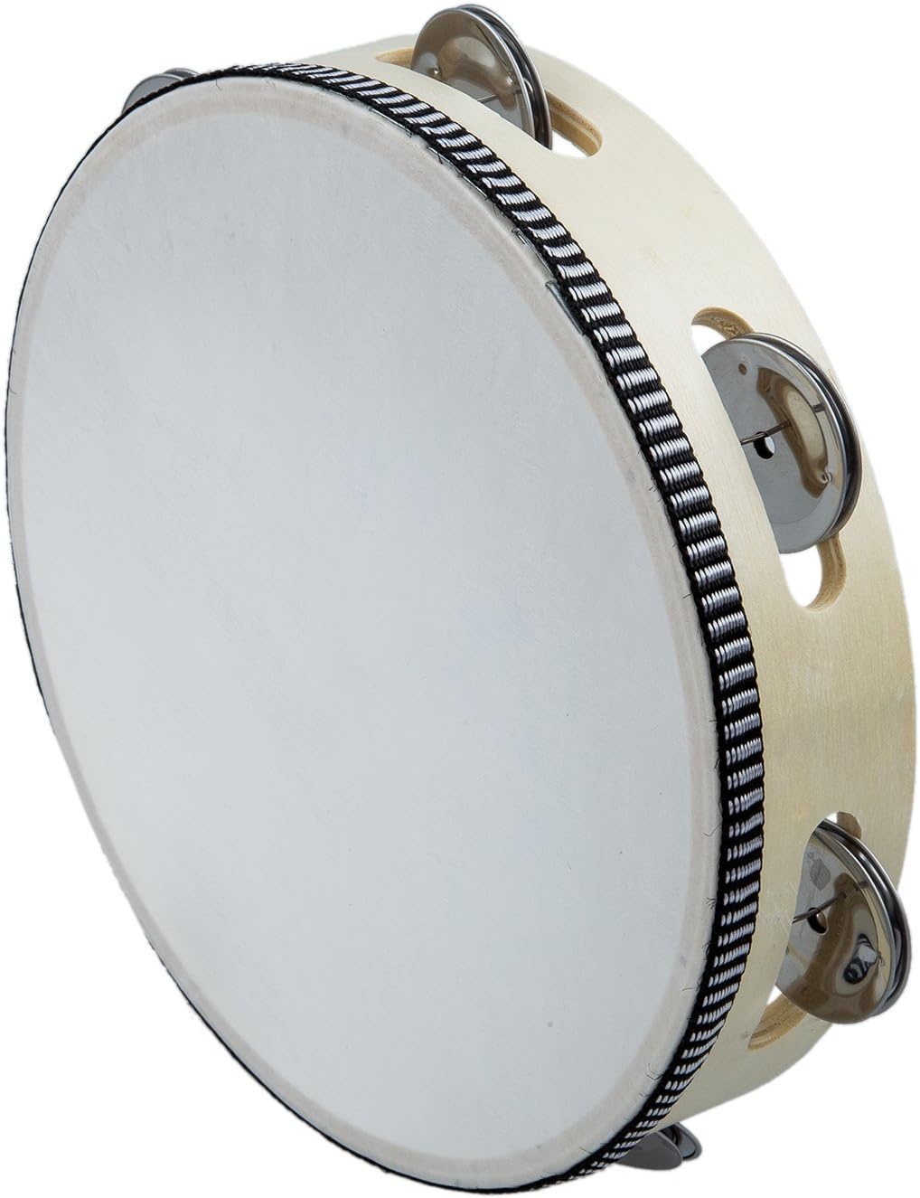 Hand Held Tambourine Drum Wooden Tambourine With Metal Jingles Percussion Musical Educational Toy Instrument For Party