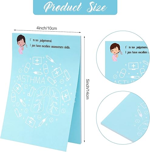 Vista 16 de Chinco 8 blocs de notas divertidas para enfermeras, notas adhesivas para enfermeras, autoadhesivos, sarcásticos, suministros de oficina