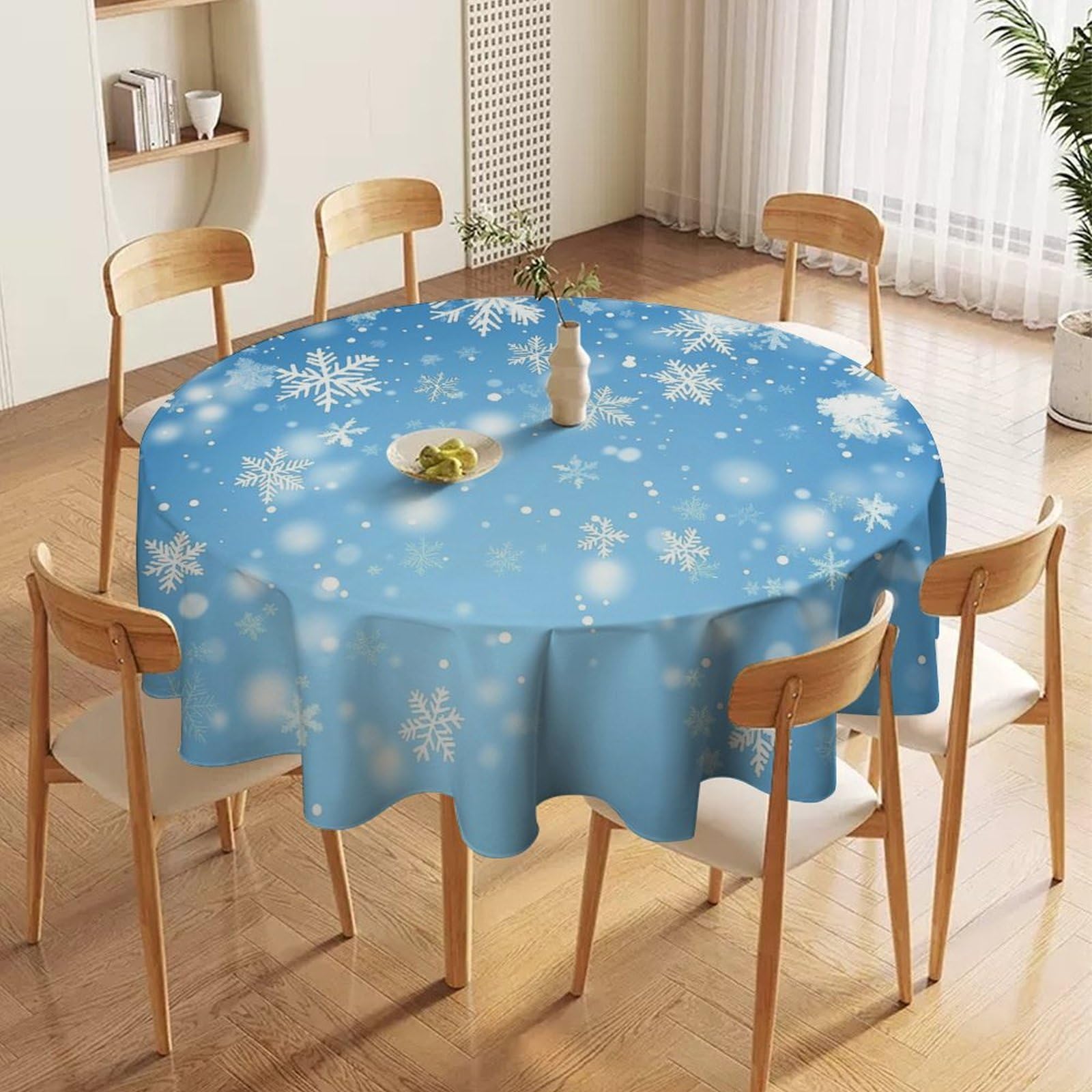 ORDOBO 3D Printed Tablecloth - Abstract Patterns Fashion Table Protect Cover Waterproof Wipeable For Kitchen Dinner Garden Dining Home Decoration 127X127Cm