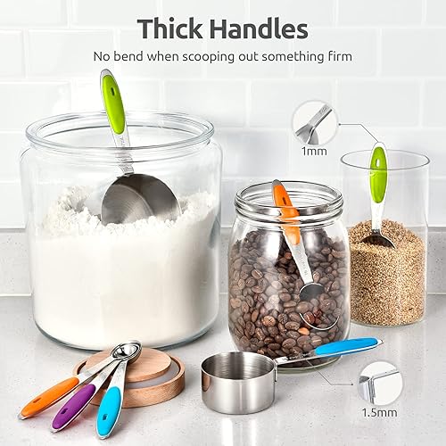 Miniatura 5 de U-Taste - Juego de tazas y cucharas medidoras