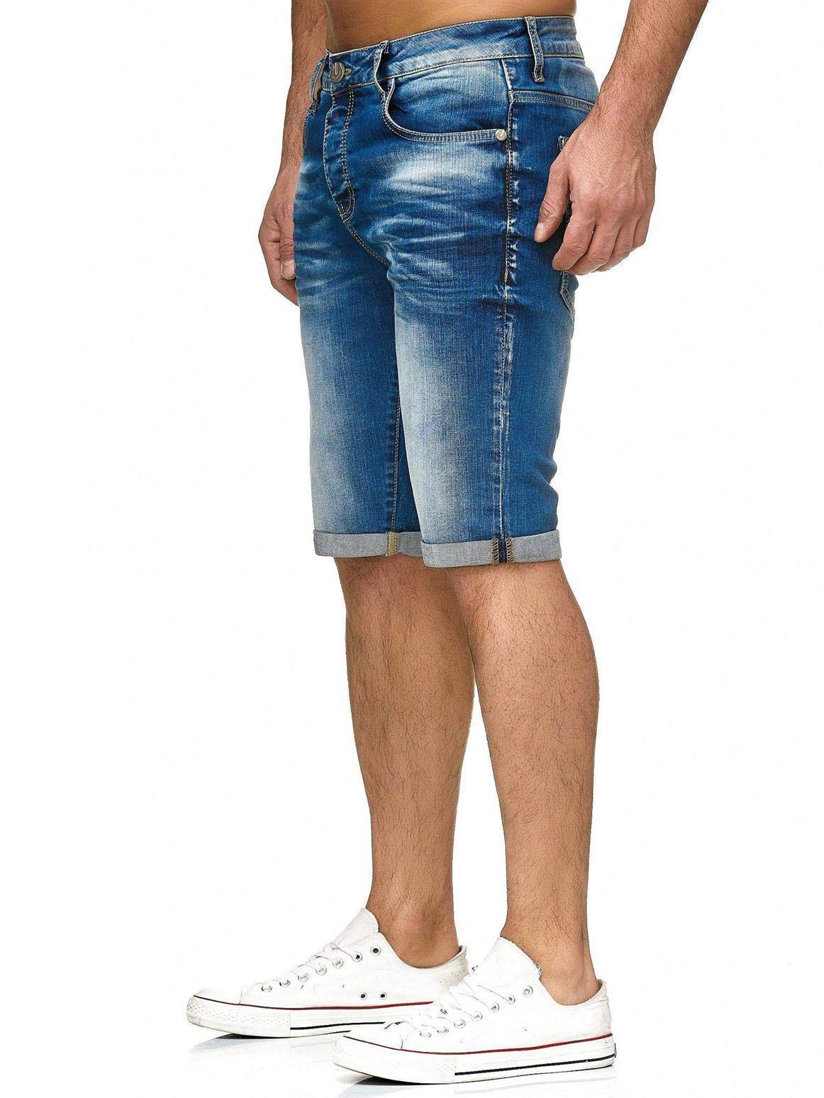 RED BRIDGE Pantaloncini a Jeans da Uomo Bermuda Estivi Casual Denim Cotone