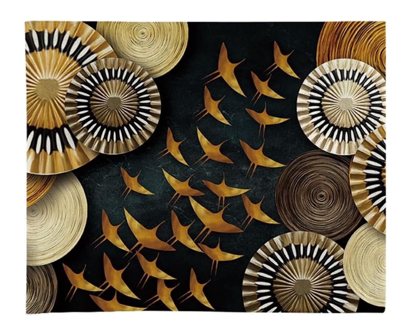 Décoration murale de style chinois pour boîte à disjoncteur de salon ou d'entrée