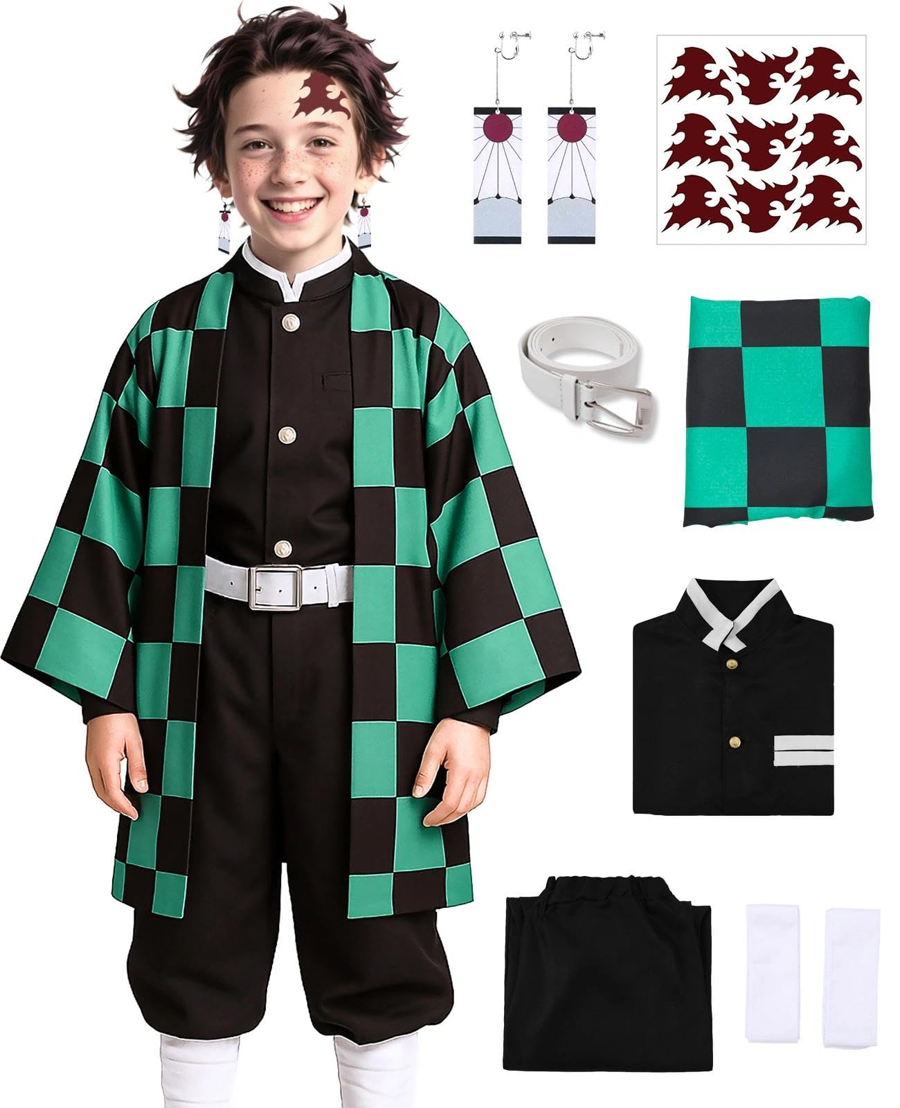 Halloween Anime Cosplay Costume Uniform Outfit for Kids Boys