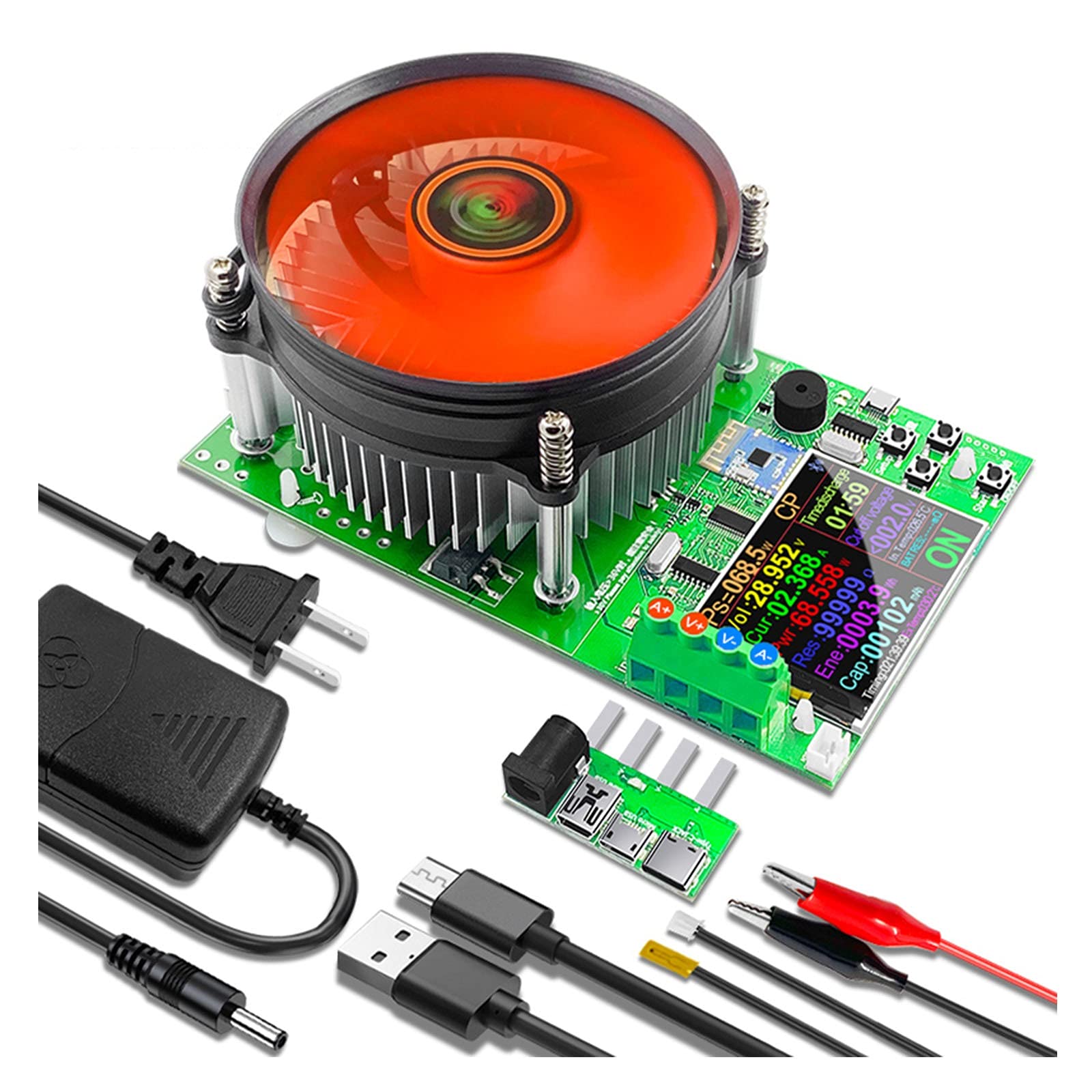 150W 2.4 "DC USB Tester App Electronic Load Battery Battery Battery Battery Capacità di scarico Carica di scarico Carica potenza Controllo alimentazione