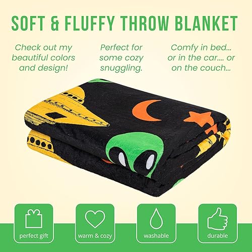 Miniatura 5 de Manta de alienígena, súper suave, extra grande, manta de alienígenas y ovnis para niños, niñas, adolescentes, niños y niños, manta de forro polar