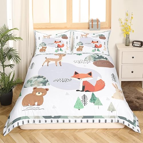 Miniatura 10 de Juego de ropa de cama con estampado de leopardo, tamaño Queen, juego de funda de edredón de animales de guepardo africano de vida silvestre para