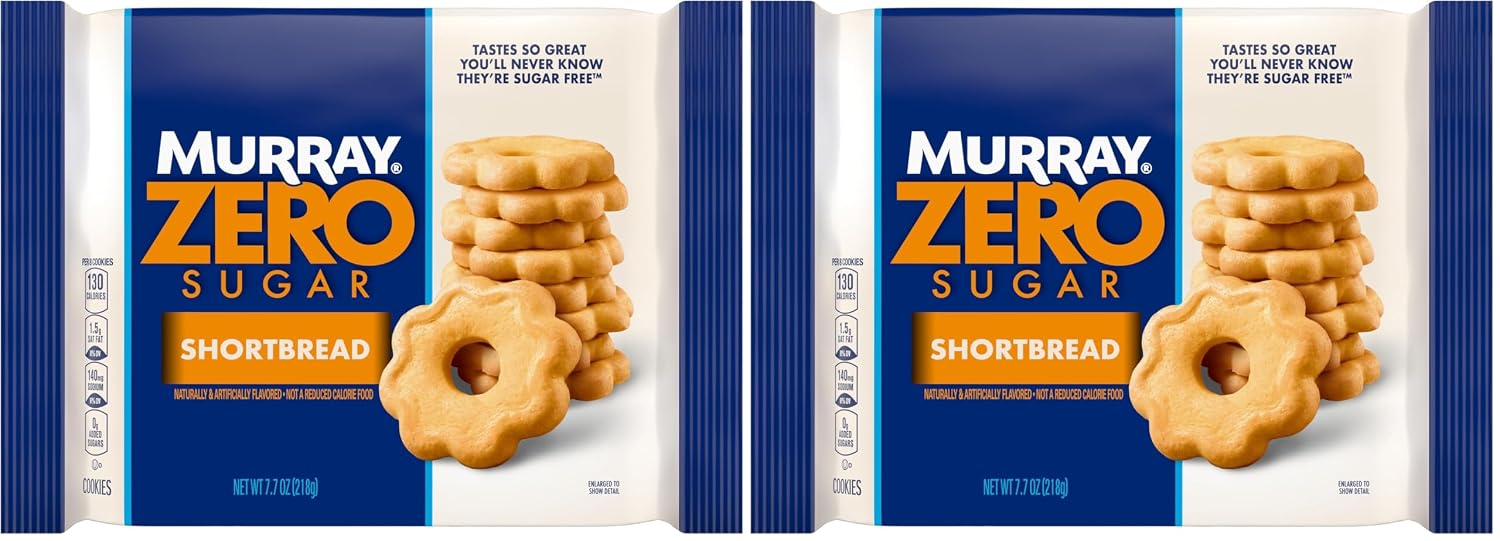 Murray Sugar Free Shortbread Cookies, 7.7 Oz. (Pack of 2)