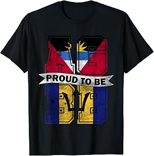 Antigua and Barbados Mix Half Antiguan half Barbadian T-Shirt