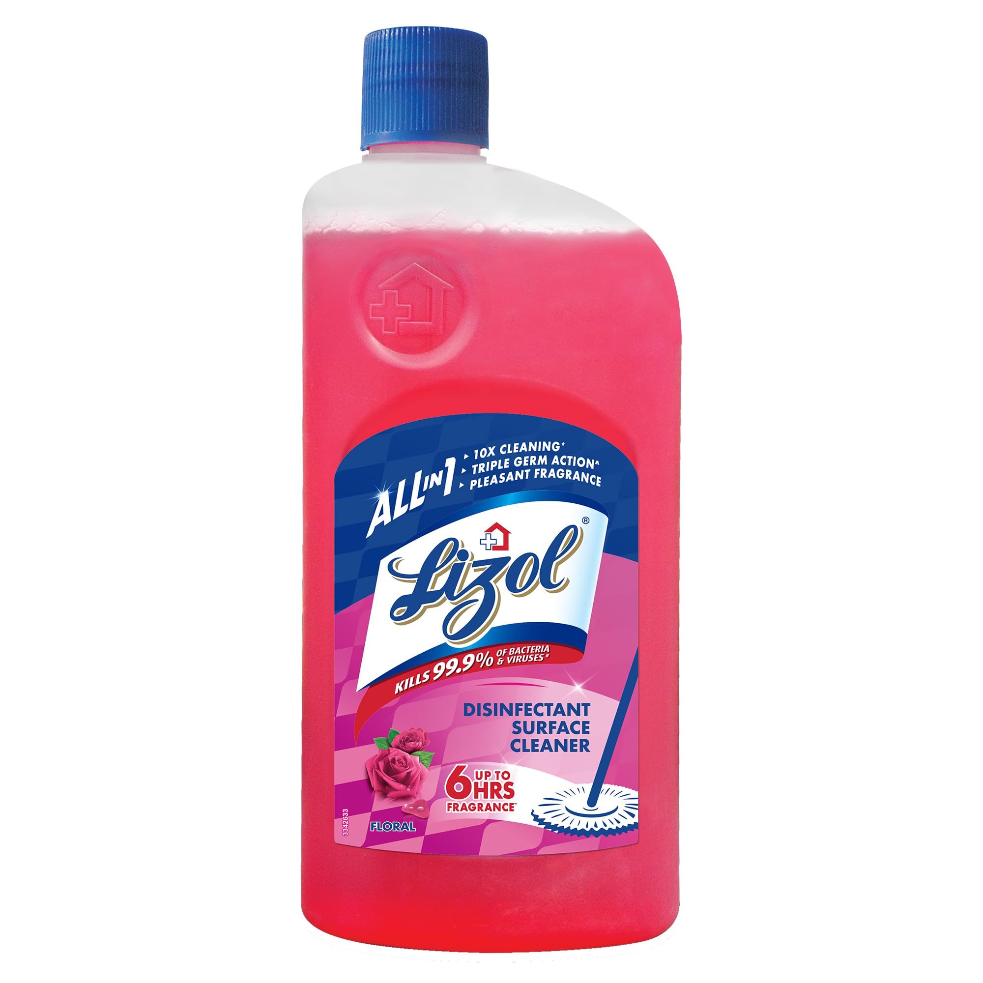 Lizol 1 Litre - Floral, Disinfectant Surface & Floor Cleaner Liquid | Suitable for All Floor Cleaner Mops | Kills 99.9% Germs| India's #1 Floor Cleaner-image-33