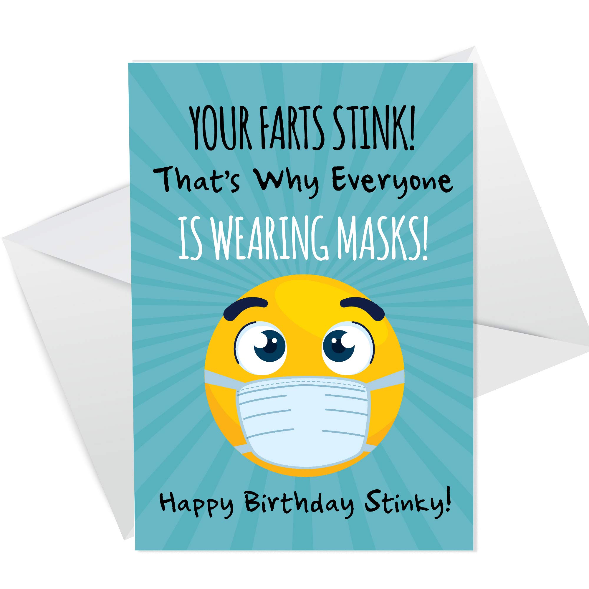 RED OCEAN Funny Birthday Lockdown Card For Men Novelty Card For Brother Son Husband Boyfriend