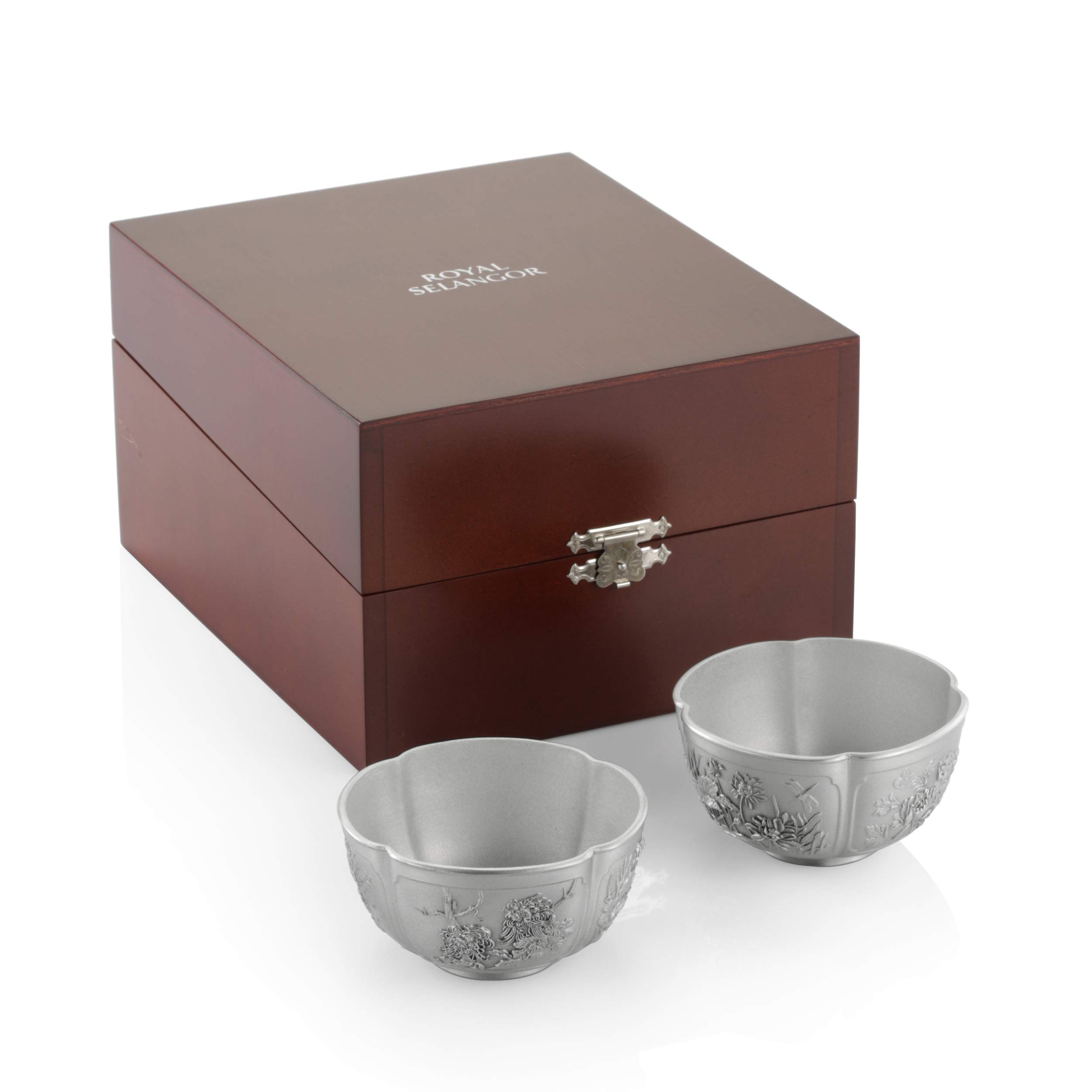 Royal Selangor Hand Finished Four Seasons Collection Pewter Bowls 