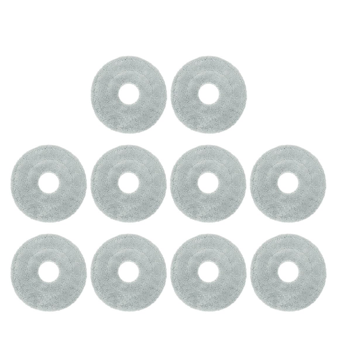 NUCBCULWP Compatible For Roborock，Compatible For Qrevo Master/Slim /V20 / P10S Pro Robot Vacuum Cleaner Parts Rag Mop Pads Accessories(C-10PCS)