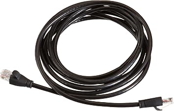 Amazon Basics Ethernet Network Cable with RJ45 Connectors (Cat. 6, 1000 Mbit/s, 3 m), Black