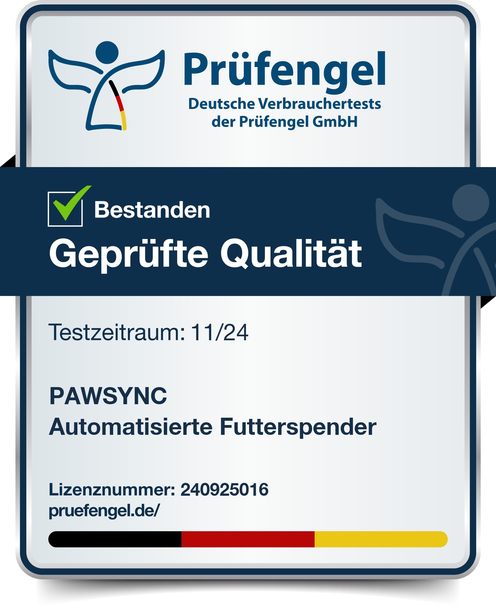 Pawsync Smart Futterautomat, Farbwechselnde Erinnerung, Haustierfutter-Trockenmittel hält Futter trocken & frisch, bis zu 3 Monate, App-Benachrichtigungen, Cremeweiß
