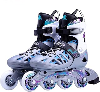 Roller Skates Adjustable Inline Skates For Adult,Adjustable Blades Roller Skates Teens Roller Shoes For Women And Men Adjustable Inline Skates Rollerblades