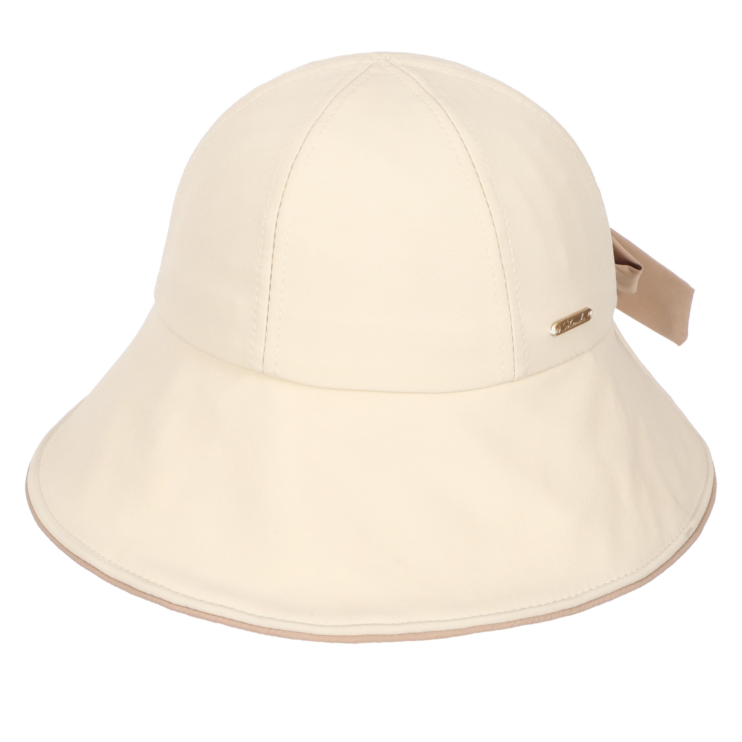 UV Protection Wide Brim Bucket Hat with Ponytail Hole Waterproof Foldable Women main image 2