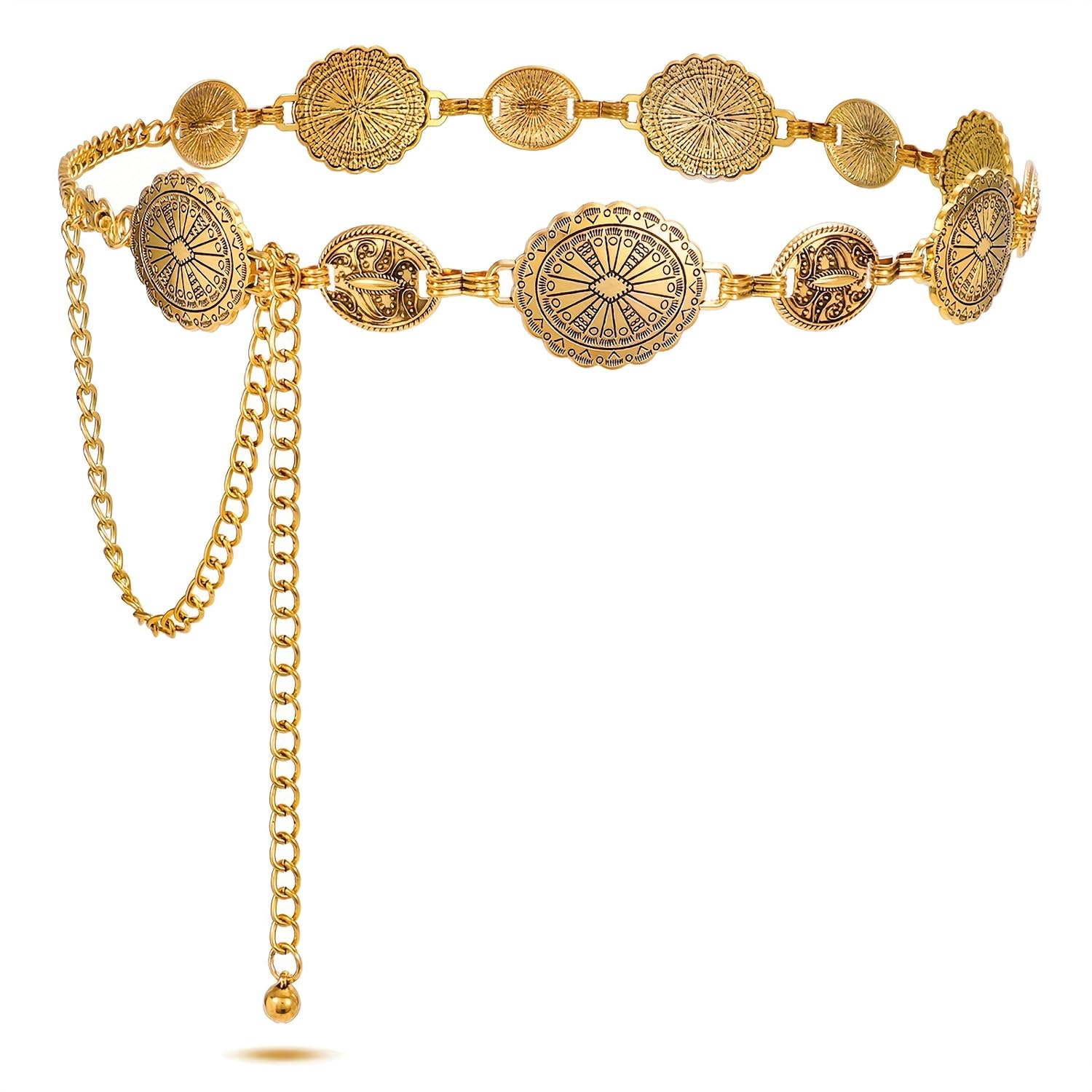 Belts for Women and Girls Stylish Kamarbandh Kamar Chain Waist Belt for Dresses Jeans Saree