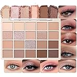 CAKAILA 20Colors Rose Gold Dark Brown Nude Basics Matte Eyeshadow Palette,Eye Shadow Travel Makeup Palette all in one Long Lasting Waterproof,Great for Travel Gift Kit