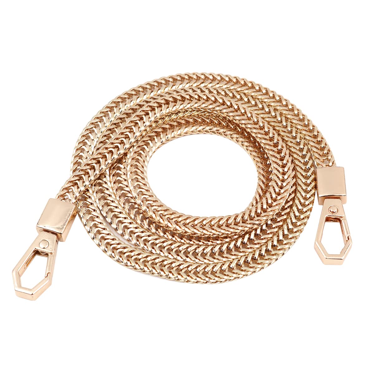 WANGCL Shoulder Strap For Bag Metal Straps Generic Replacement Chain Bag With Buckles For Woman Shoulder Bag Handbag Gold
