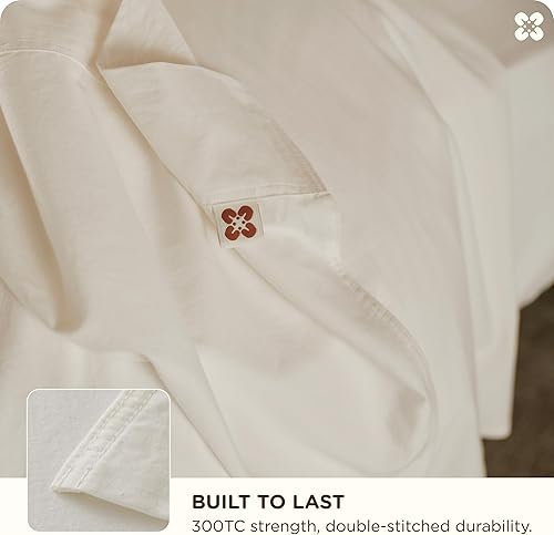 Miniatura 6 de Bedsure Sábanas 100% GOTS de algodón orgánico, juego de ropa de cama tamaño King con certificado de comercio justo, ecológicas, suaves, con bolsillo