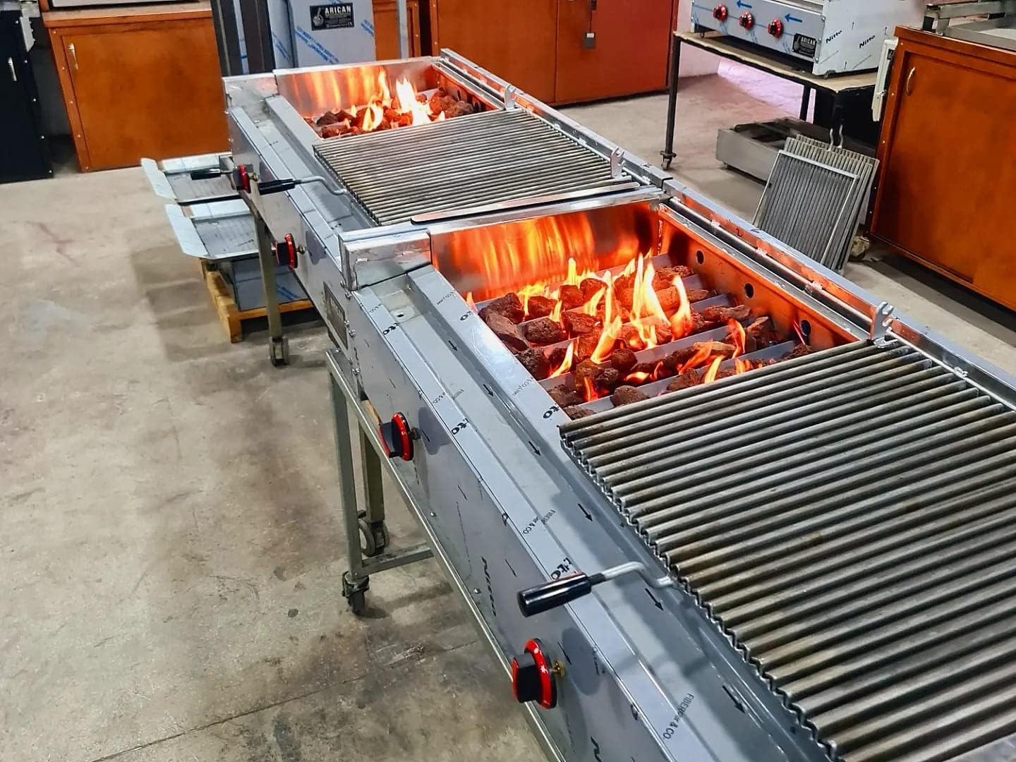 Gas and Lava Stone Grill.