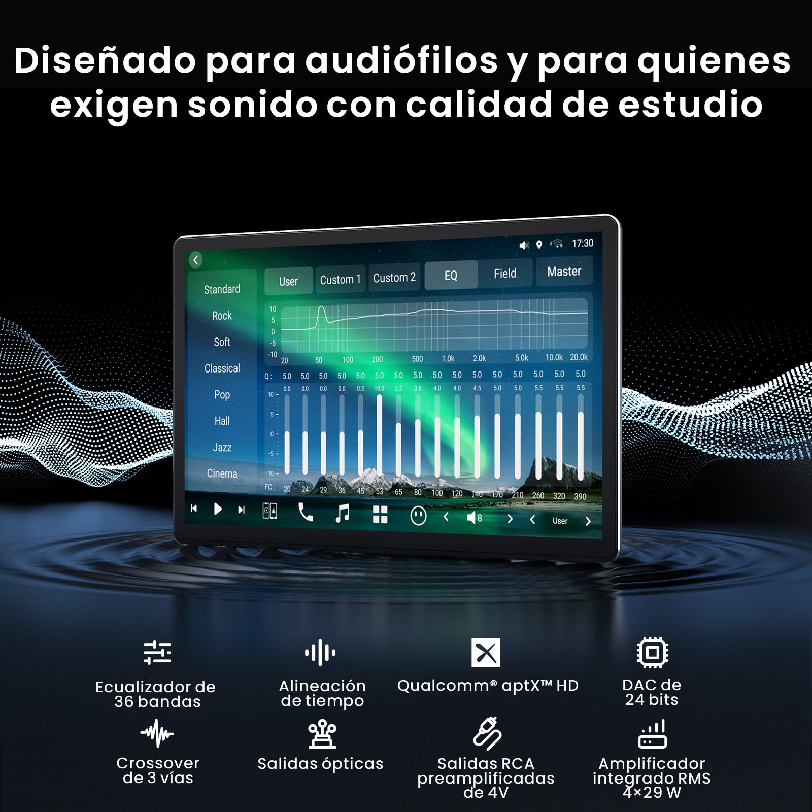 [14,1" QLED] ATOTOZONE Radio Android AI 1 y 2 DIN, Pantalla Flexview, Agente de IA, Alerta Golden Hour, 8G+128G, Sonido 7.1.2 CH, 4G LTE,RCA 4V, CarPlay y Android Auto inalámbricos, HDMI IN, X10G141E