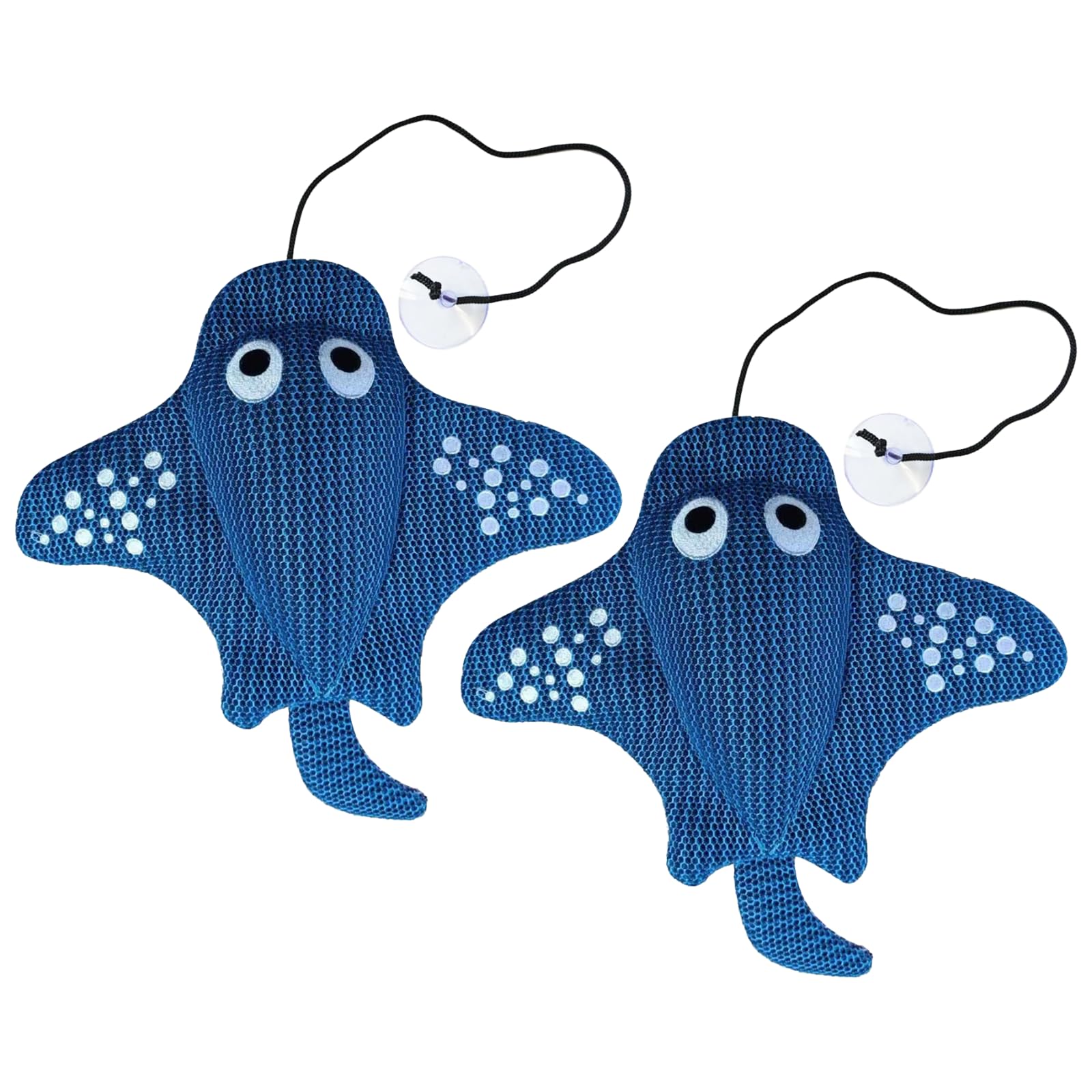 Manta Ray pochłaniająca szumowiny basenowe, 38,1 x 33 cm, pływająca gąbka pochłaniająca olej, wielokrotnego użytku, z przyssawką, do basenów, jacuzzi i spa, 38 x 33 cm, 2 szt