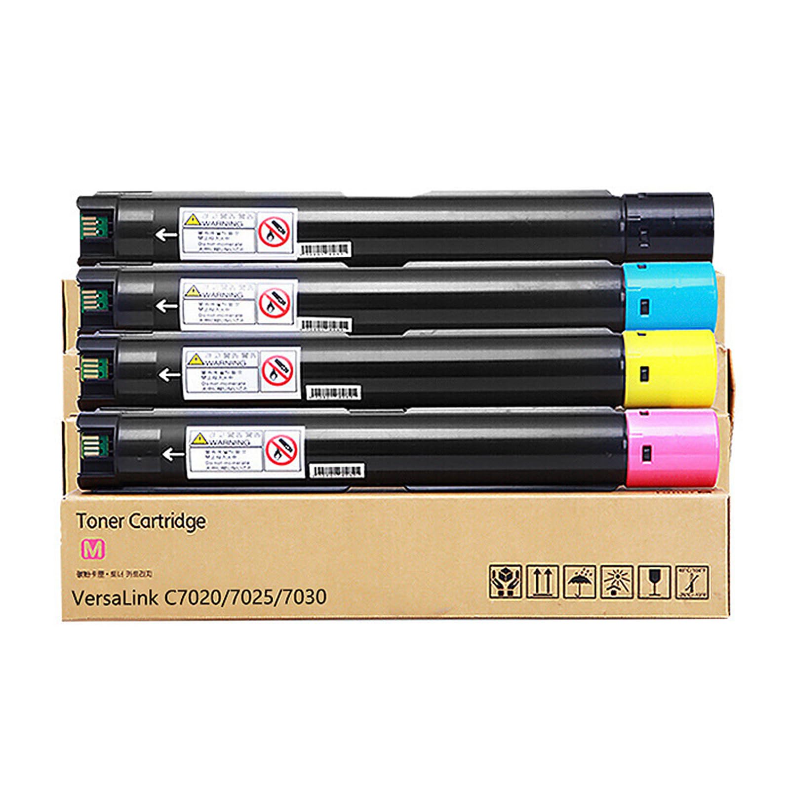 CAIDI Cartouche de Toner Compatible Versalink C7020 C7025 C7030 Remplacement pour Xerox Versalink C7020 C7025 C7030 (Nior/Jaune/Magenta/Cyan)
