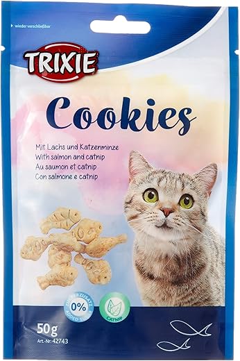 Trixie 42743 biscotti con salmone e catnip, 50 g (confezione da 1)