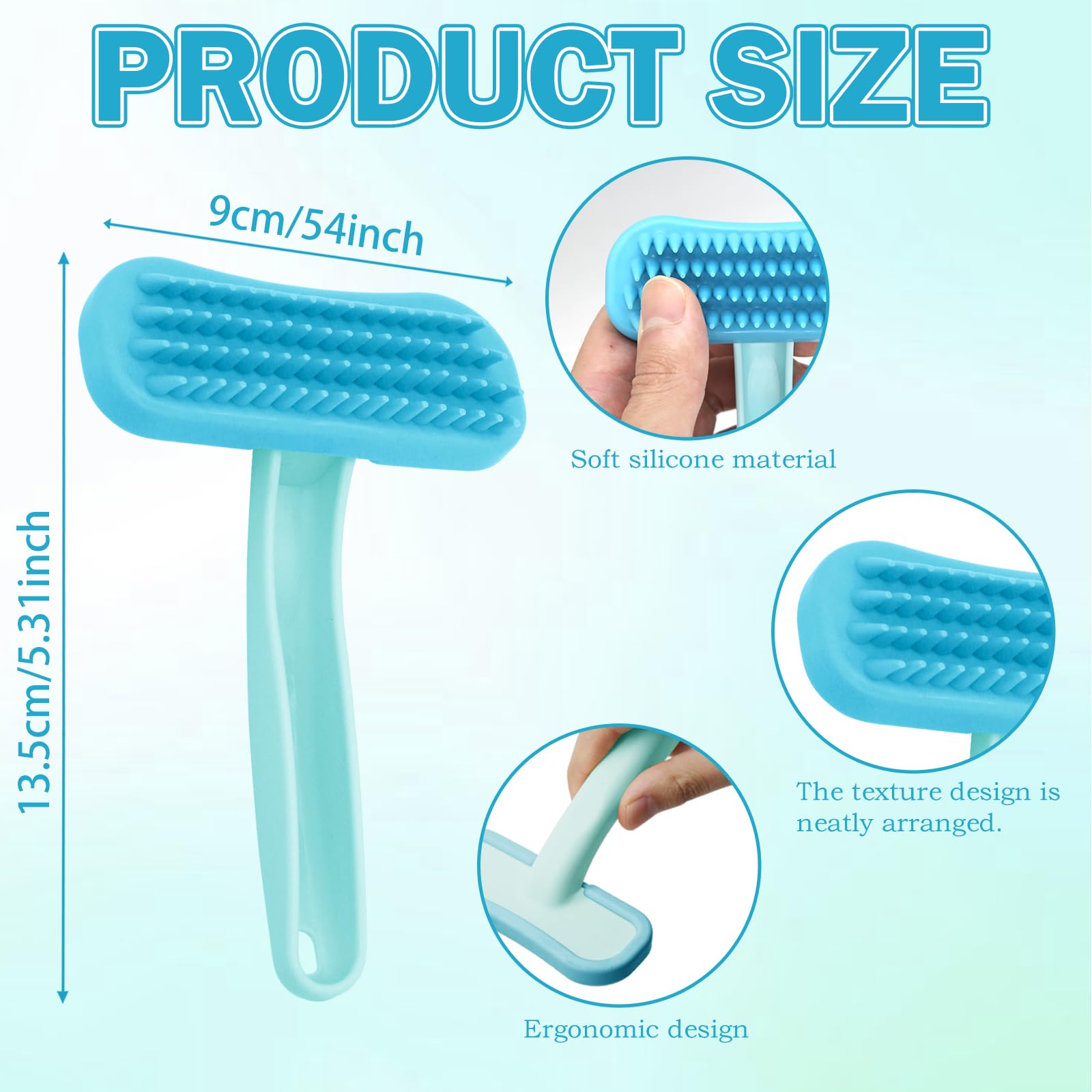 Brosse douce pour lapin (1 pièce), brosse pratique pour le toilettage des lapins, peigne de massage en silicone souple pour petits animaux, kit de toilettage pour lapins, chats