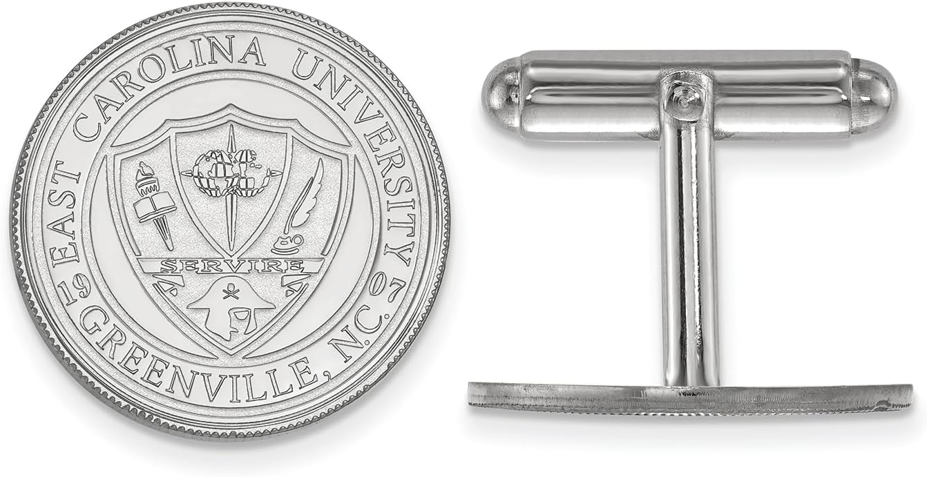 East Carolina Crest Lapel Pin (14k White Gold)