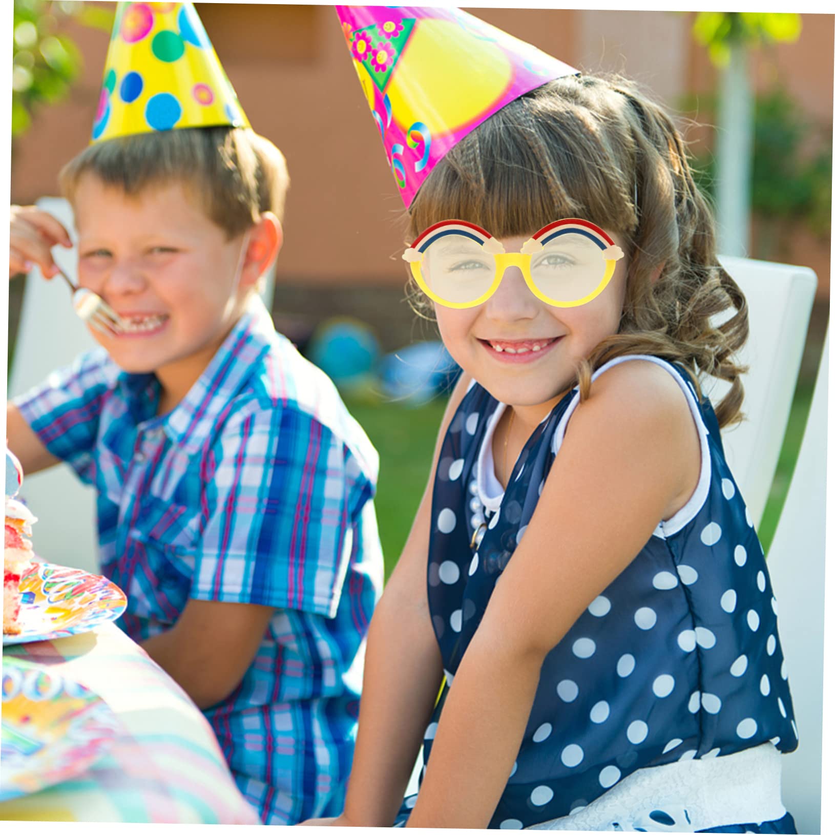 Homoyoyo Festival Photography Props 2pairs Boys and Girls Sunglasses Safe Boys Girls Fashion Eyewear