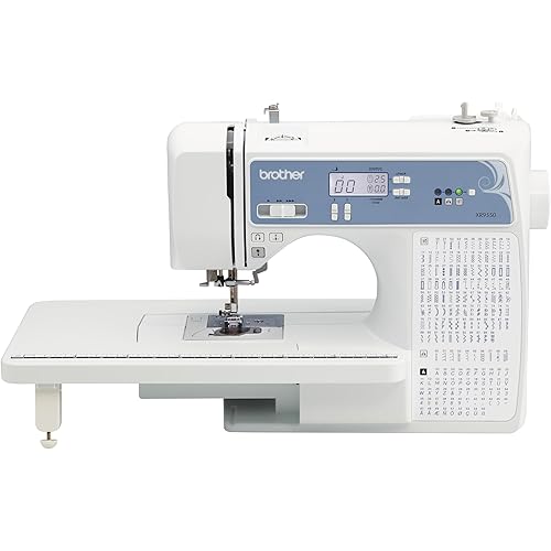 Brother Sewing and Quilting Machine, Computerized, 165 Built-in Stitches, LCD Display, Wide Table, 8 Included Presser Feet, White, 20x12x17
