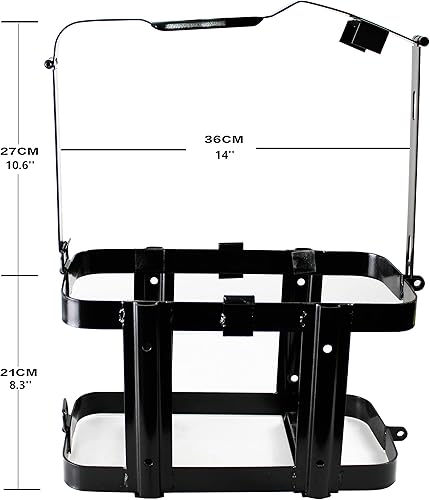 Miniatura 3 de HFS (R) Soporte de metal para latas de gas con cierre de bloqueo, se adapta a latas de 5 galones, para jeeps americanos y actividades al aire libre
