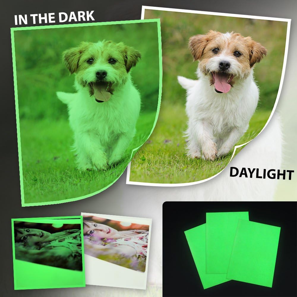 Glow in the dark Phosphorescent Neon Paper A4 photo paper for inkjet printers