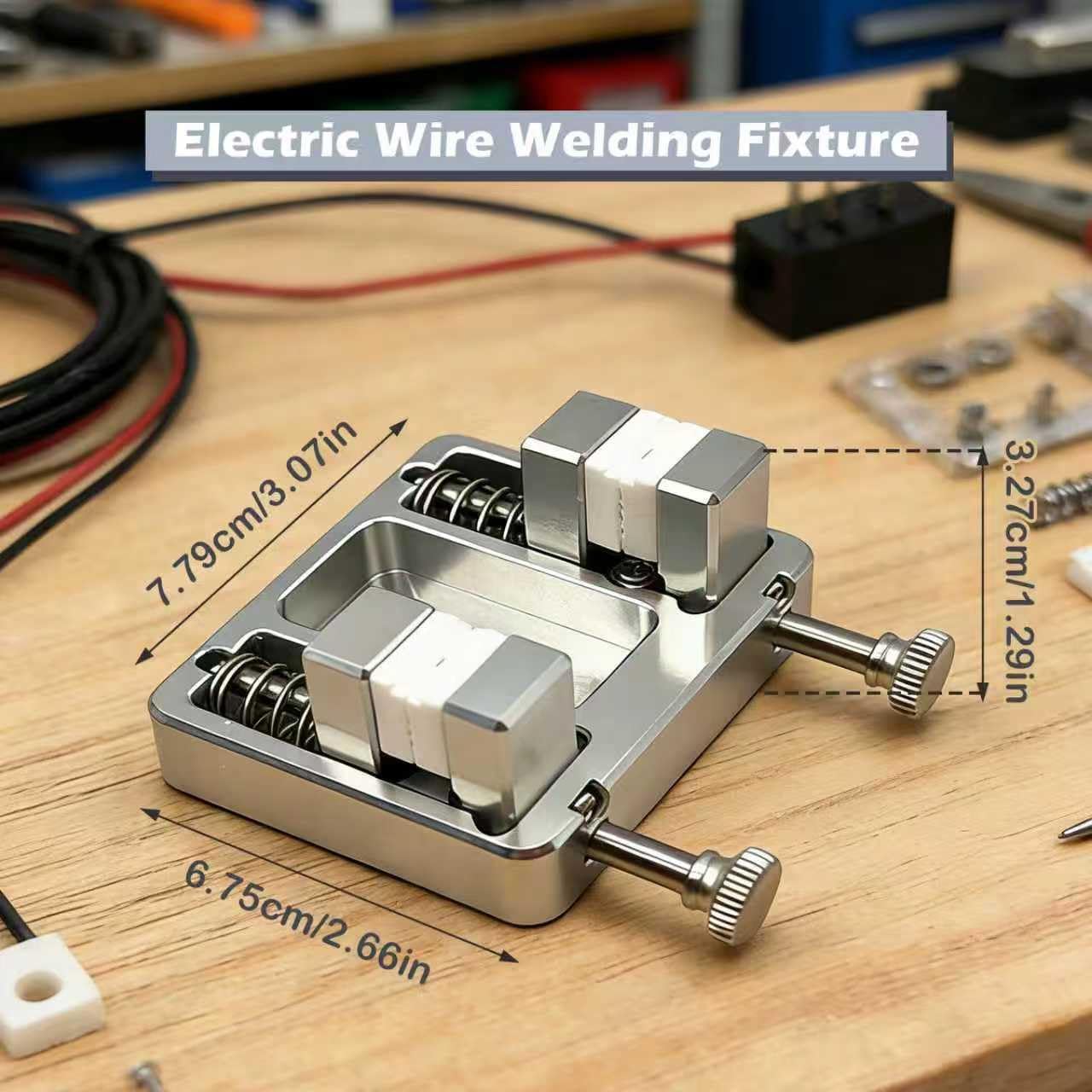 Wire Soldering Clamp, Aluminum Soldering Clamp, Welding Soldering Station Wire Clamp Fixture Bracket Table, Adjustable Fixture Bracket, DIY Soldering Aid Tool