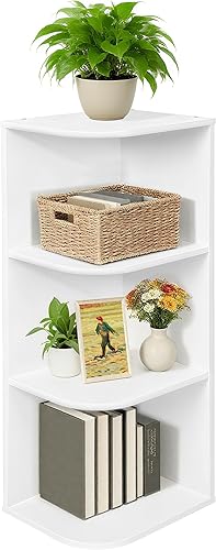 Miniatura 9 de Whitmor Organizador de almacenamiento de 6 cubos, estantería apilable de madera MDF de 3 niveles, estantería de almacenamiento abierto, gabinete de