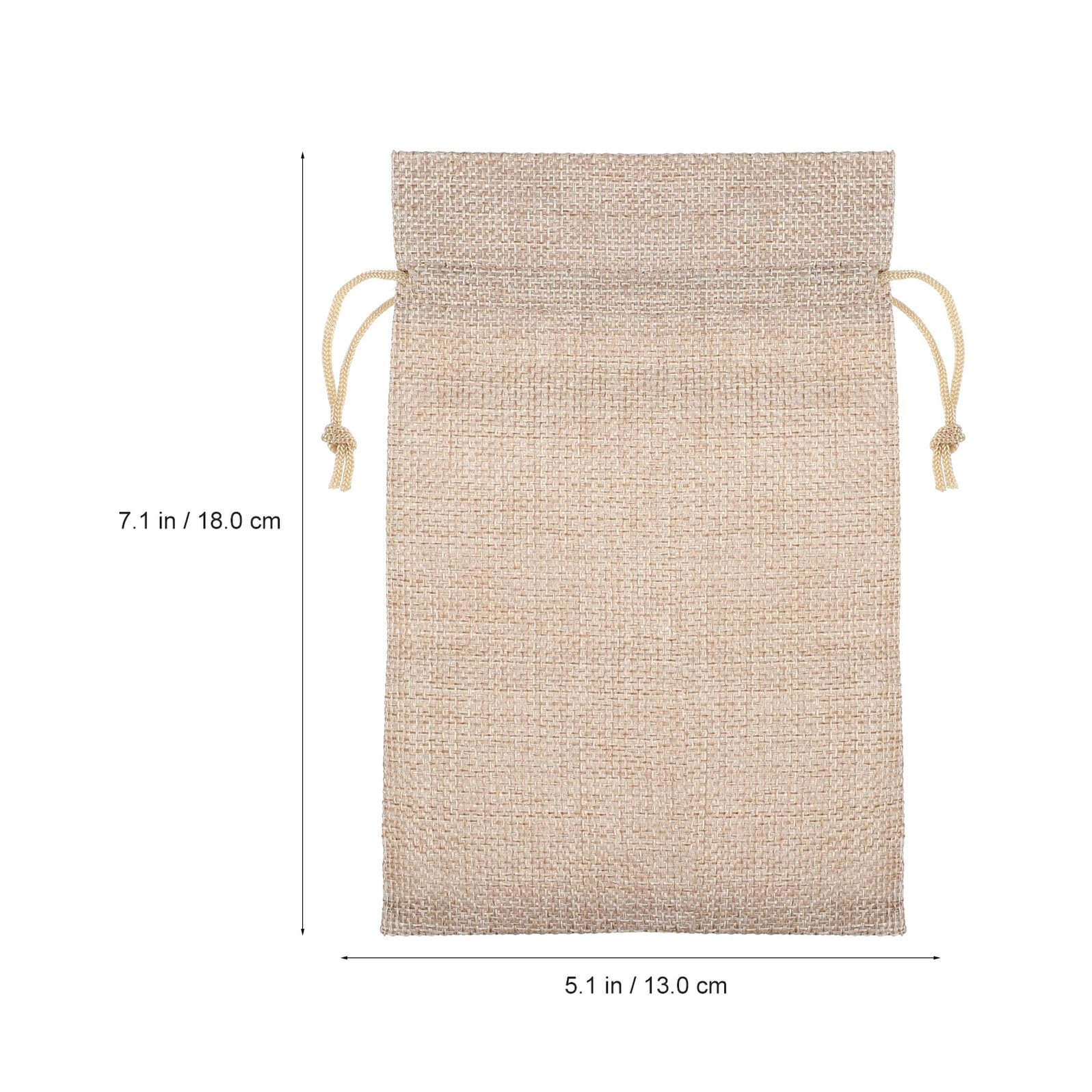 Veemoon 50 Stück Jutesäcke 13x18cm mit Kordelzug Robuste Stoffbeutel aus Jute Vielseitige Geschenkverpackung für Hochzeit Süßigkeiten und Selbstgemacht