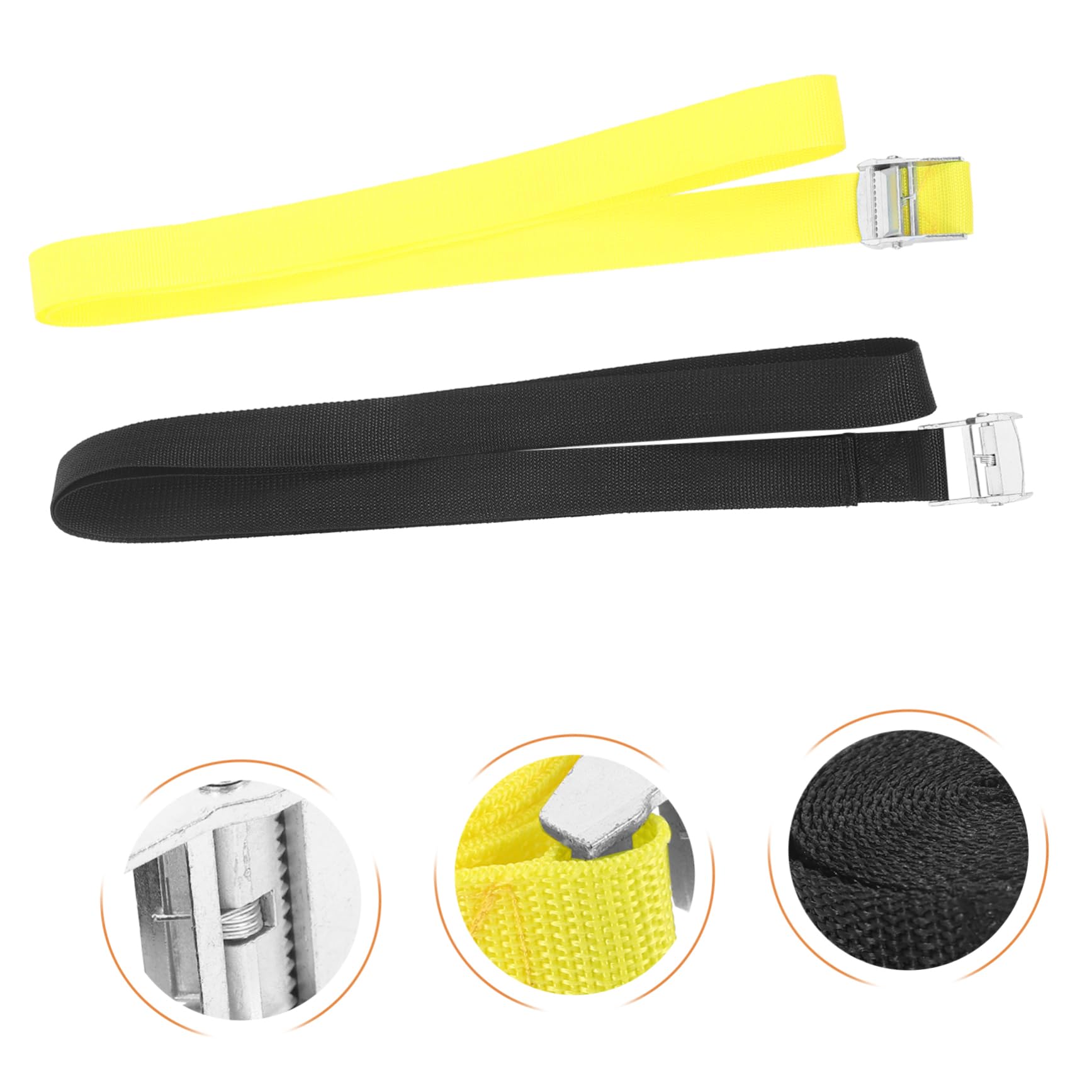 INOOMP 8pièces Sangles De Bagages Réglables Polyester pour Vélo Et Fixation De Charges Sangle Résistante à Accessoire Pratique pour Transport Plein Air