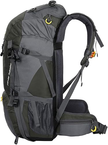 Miniatura 2 de WoneNice Mochila de senderismo impermeable de 50L (45+5) - Mochila deportiva al aire libre con cubierta de lluvia