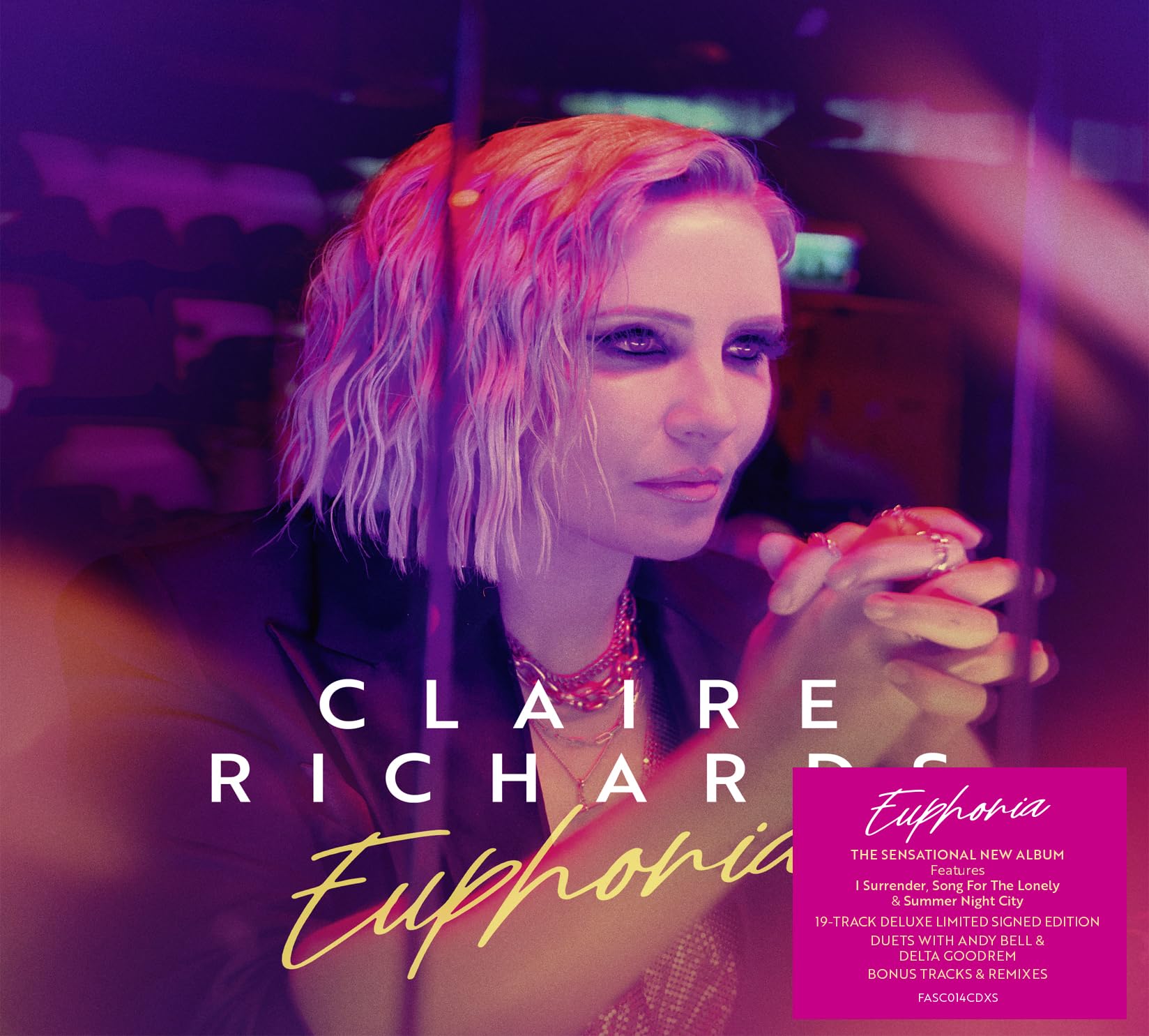 CLAIRE RICHARDS * EUPHORIA * UK DELUXE 19 TRK CD w/ SIGNED BOOKLET * BN * STEPS