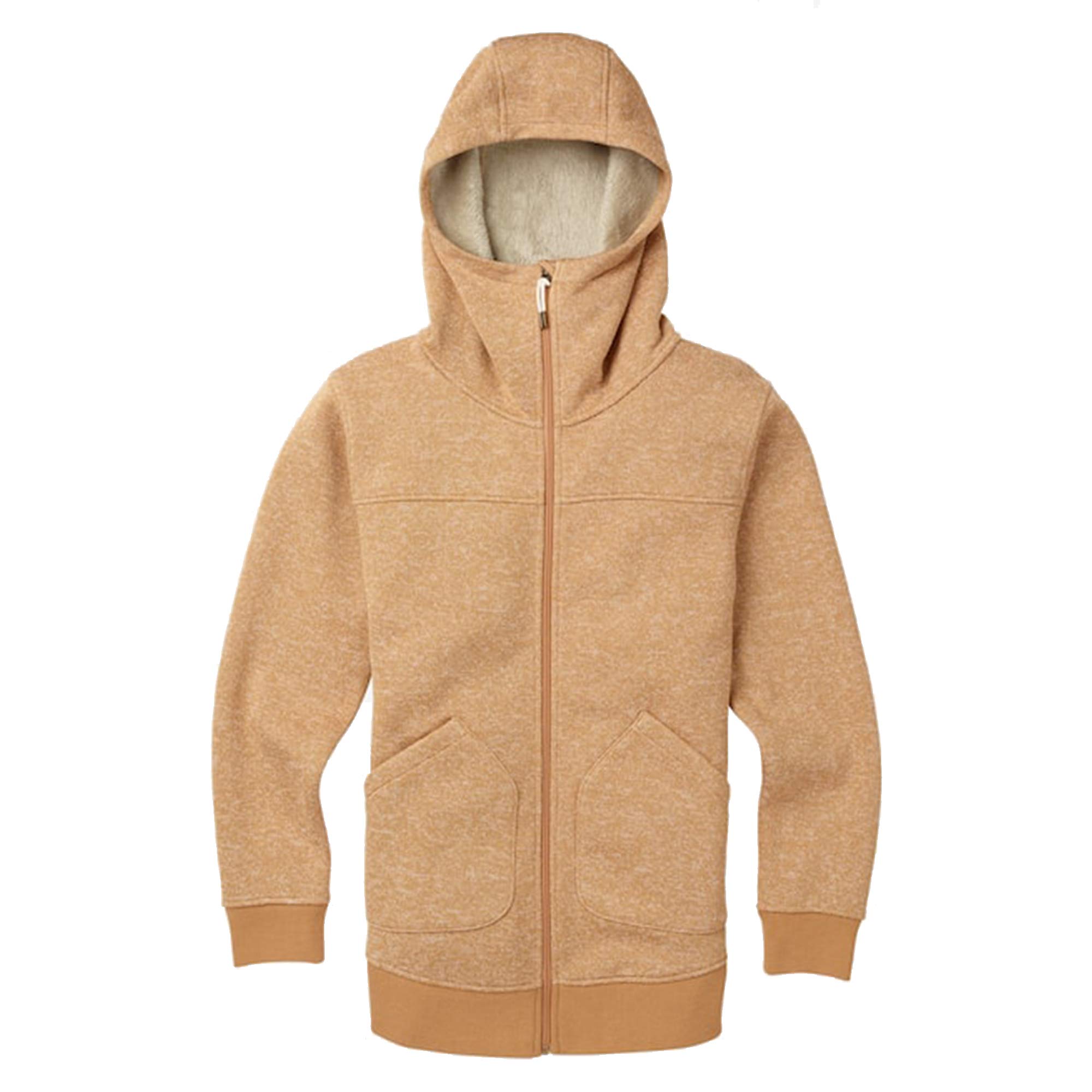 Burton Women's Minxy Full-Zip Hoodie, Camel Heather, Medium