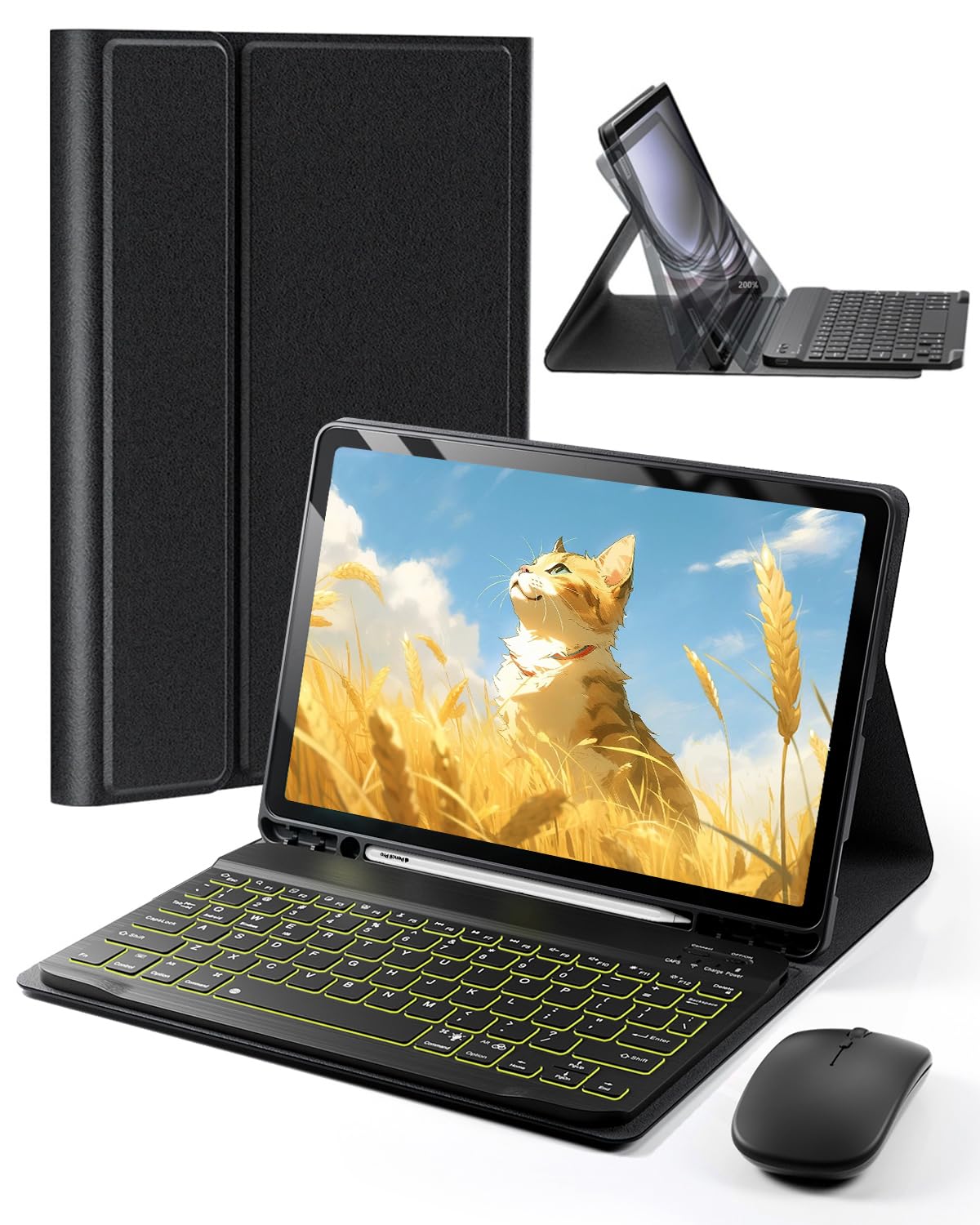 TUNKARMOR for iPad Air 11-inch/ 5th/ 4th Generation Case with Keyboard iPad Air 10.9/11-inch M3 M2 Air 5 Air 4 Gen 2025/2024/2022/2020 Magic Keyboard